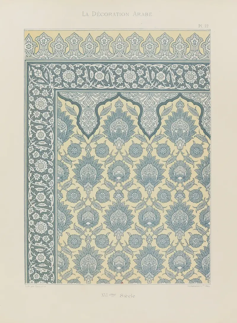 La Décoration arabe Pl.17 av Marpon et Flammarion