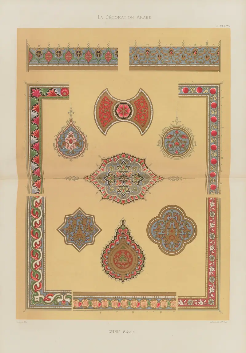 Arabisk dekoration, plansch 19 av Marpon et Flammarion