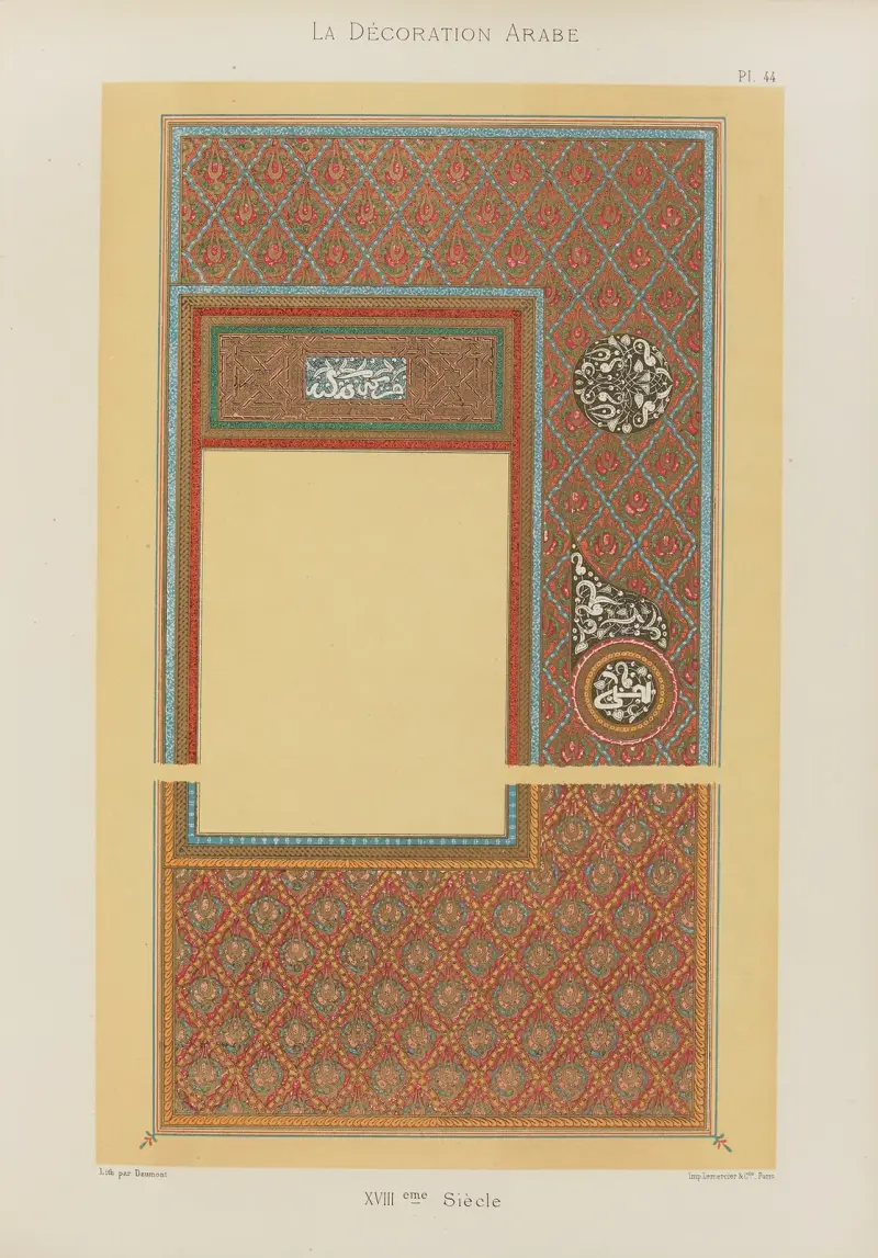 La Décoration arabe Pl.36 av Marpon et Flammarion