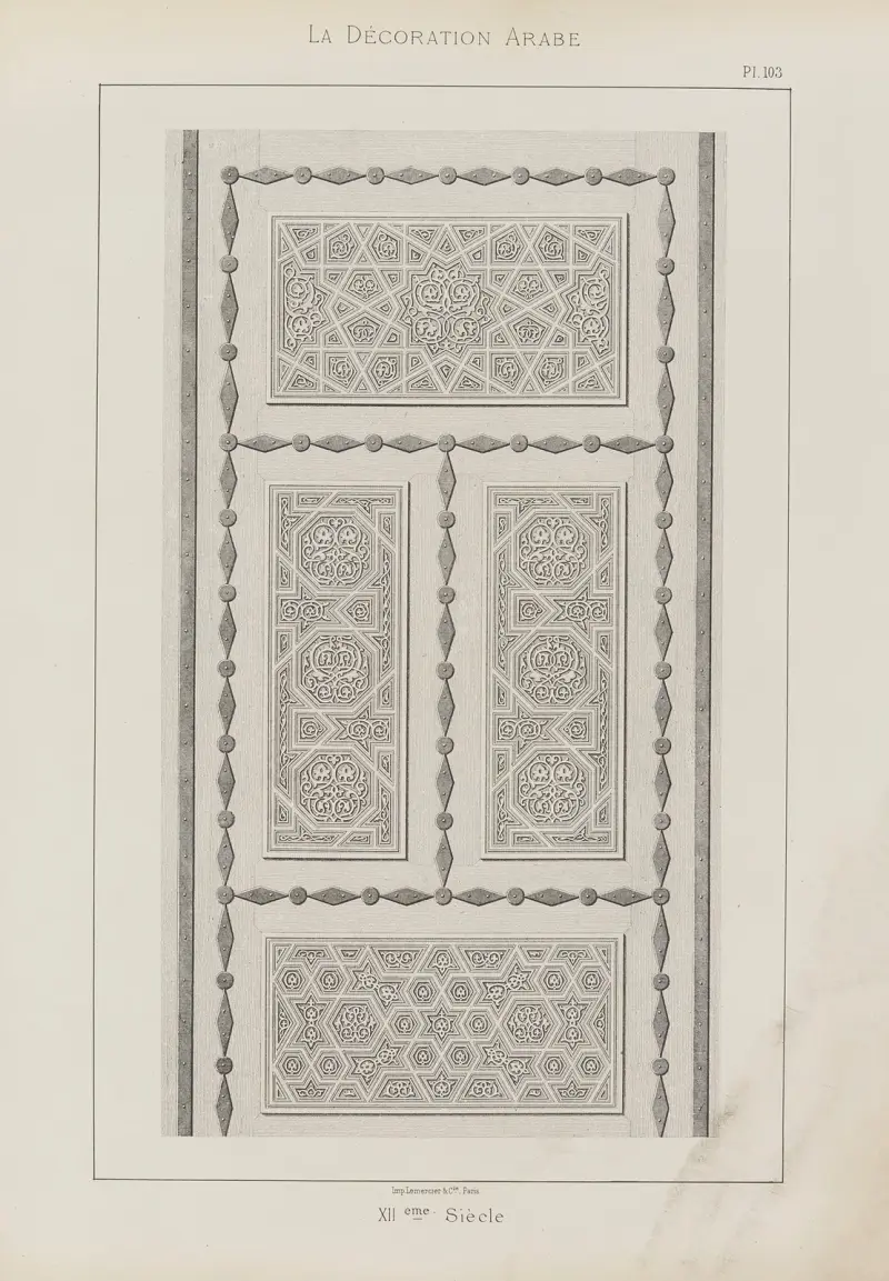 Arabisk dekoration, plansch 90 av Marpon et Flammarion