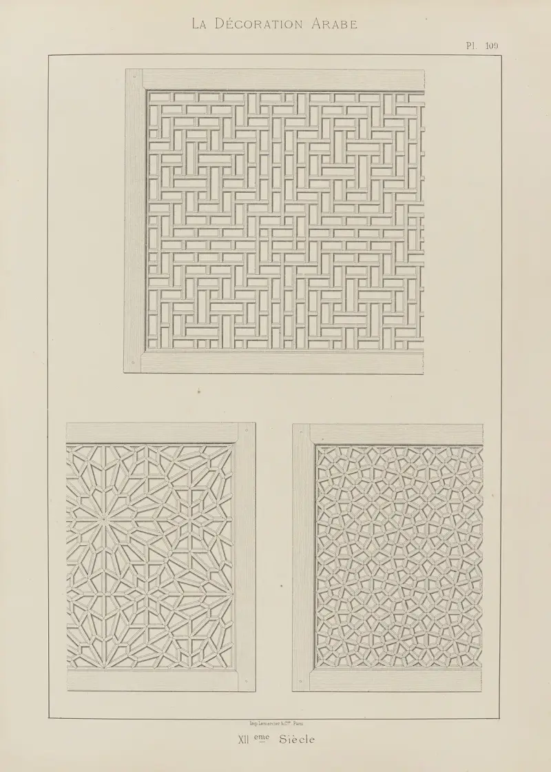 Arabisk dekoration, plansch 96 av Marpon et Flammarion