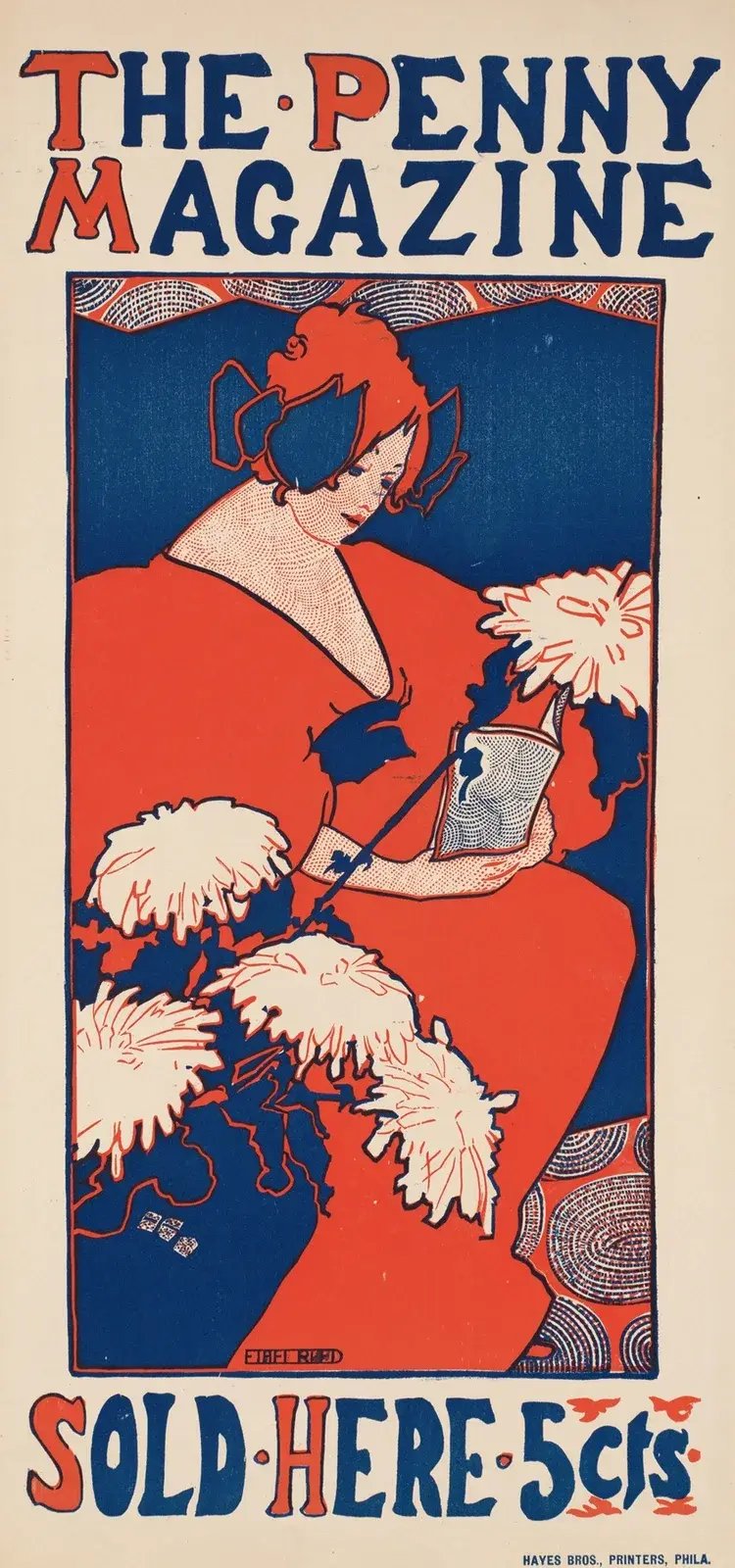 The Penny Magazine, säljs här av Ethel Reed