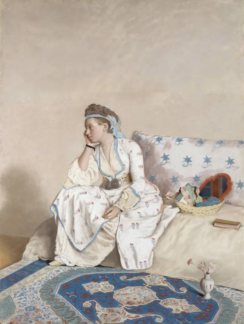 Marie Fargues, konstnärens hustru av Jean-Etienne Liotard