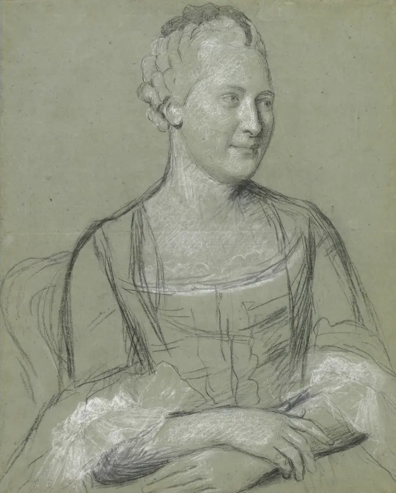 Porträtt av en kvinna av Jean-Etienne Liotard