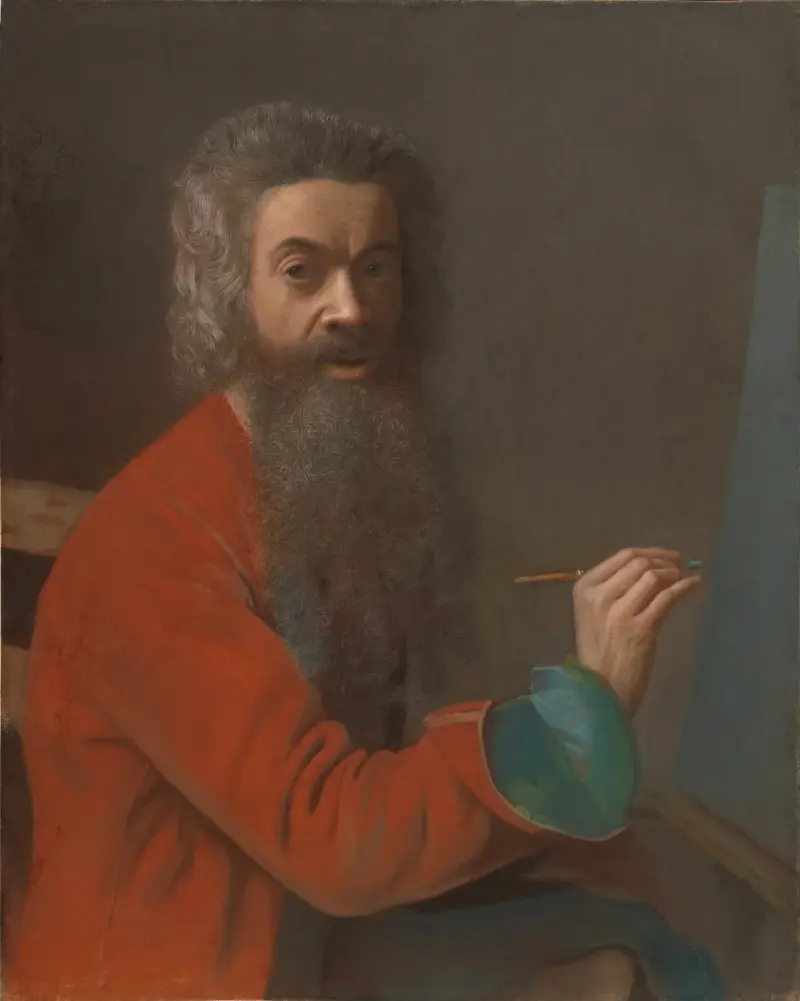 Självporträtt i turkisk dräkt av Jean-Etienne Liotard