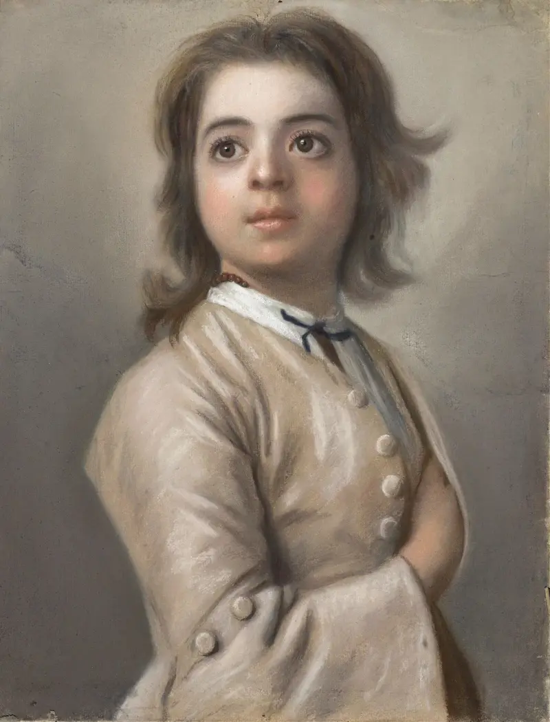 Studie av en ung man, halvfigur av Jean-Etienne Liotard