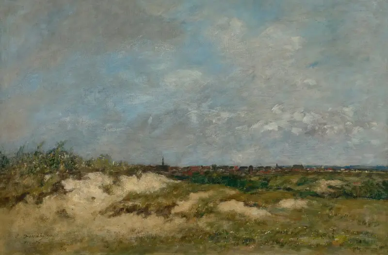 Berck. Les Dunes Par Gros Temps av Eugène Boudin