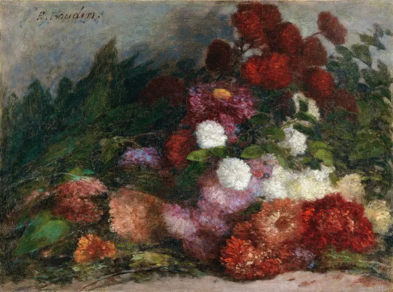 Blumenstrauß von Eugène Boudin