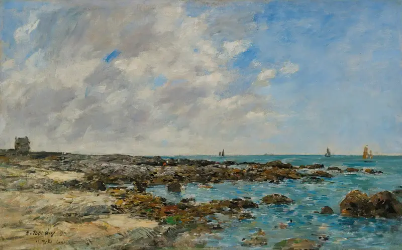 Le Croisic. Am Meer von Eugène Boudin