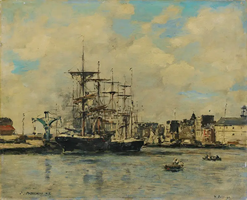 Le Havre. Basen de la Barre, Eugène Boudin
