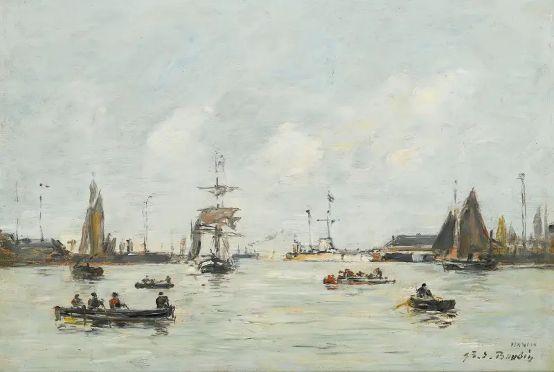 Le Havre. L’avant-Port av Eugène Boudin