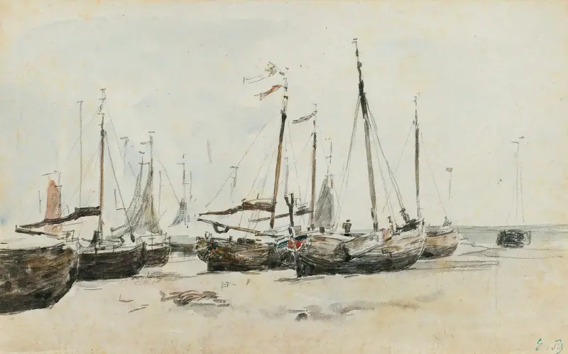 Die Boote von Eugène Boudin
