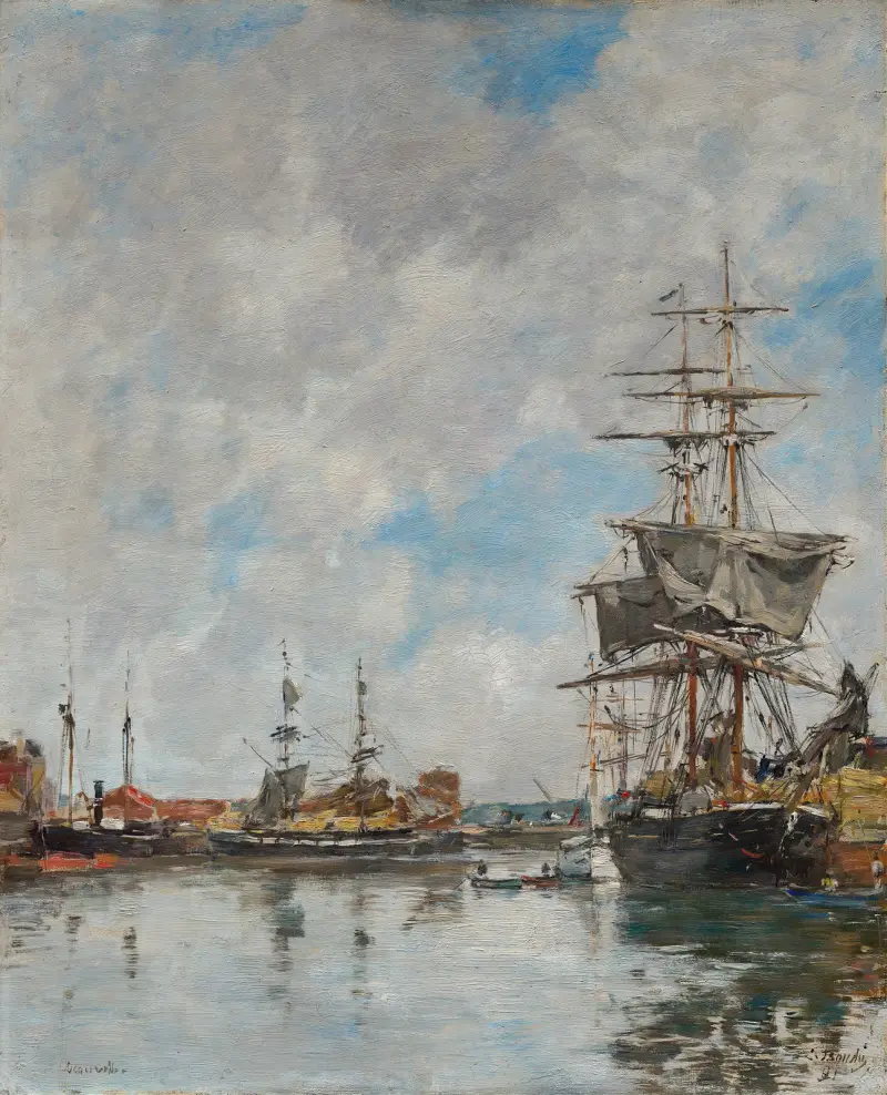 Deauvilles docka av Eugène Boudin