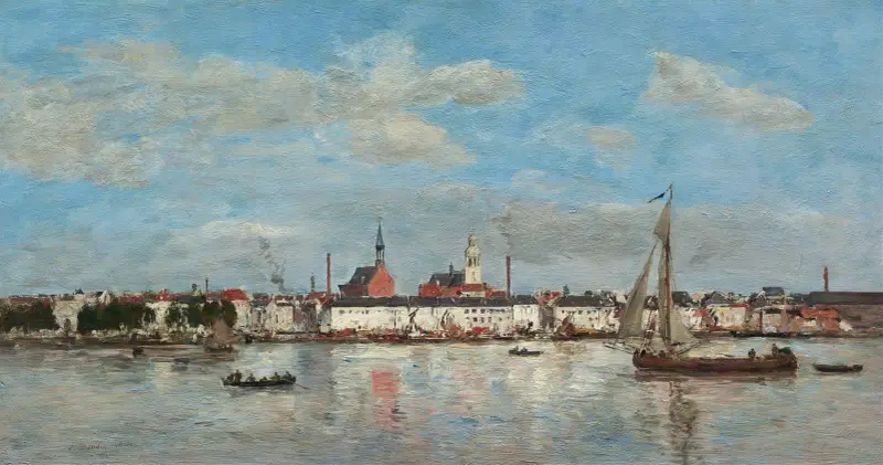 Der Kai von Antwerpen von Eugène Boudin