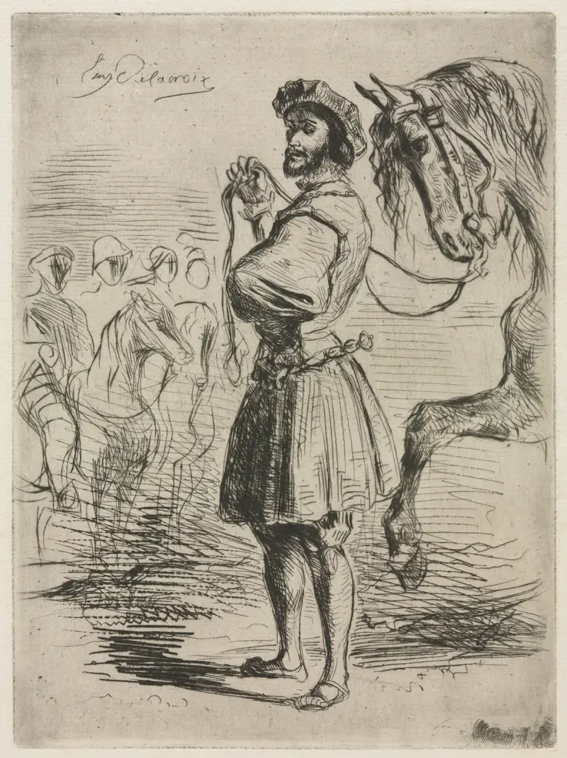 En herre på Frans I:s tid av Eugène Delacroix