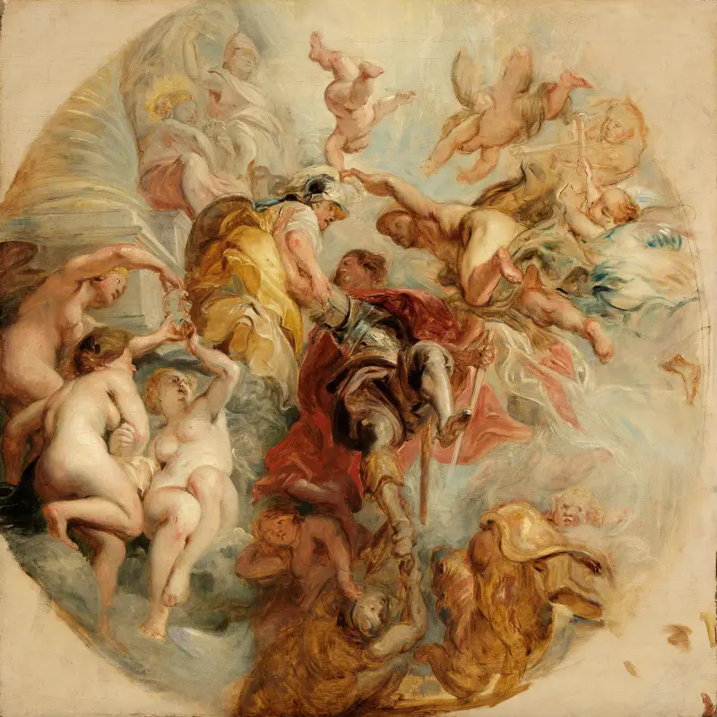 Hertig av Buckinghams apoteos av Eugène Delacroix