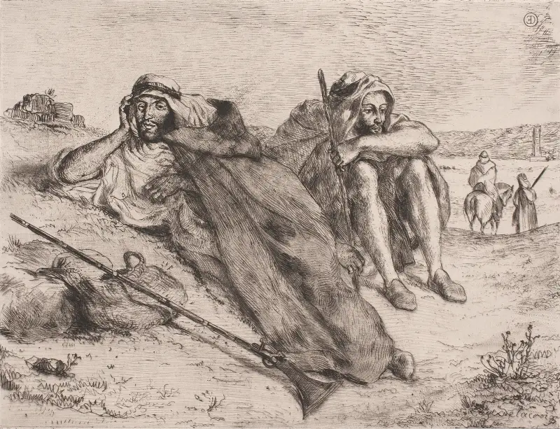 Arabere fra Oran av Eugène Delacroix