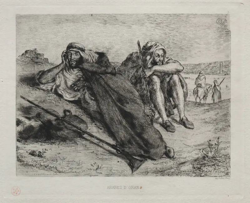 Arabes d’Oran av Eugène Delacroix