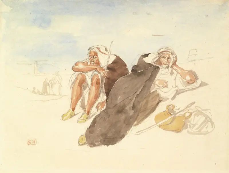 Araber i Oran av Eugène Delacroix