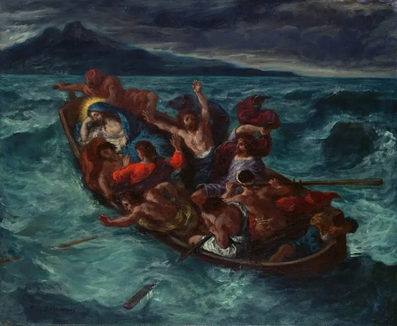 Christ Asleep during the Tempest av Eugène Delacroix