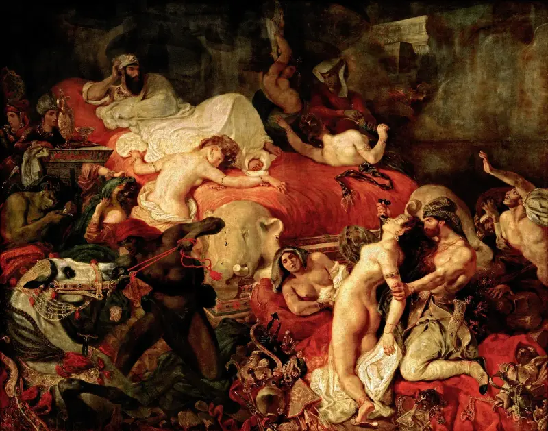 Śmierć Sardanapala, Eugène Delacroix