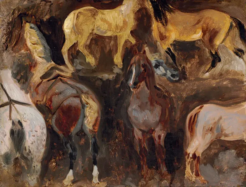 Studie koní – č. 1, Eugène Delacroix