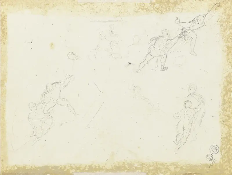 Faust och Mefisto på Blocksberg av Eugène Delacroix