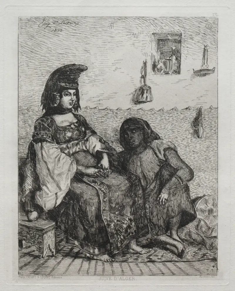 Judisk kvinna från Alger av Eugène Delacroix