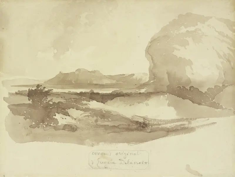 Landschaft von Eugène Delacroix
