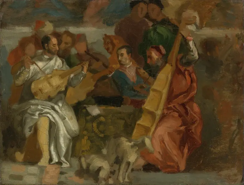 Musicians av Eugène Delacroix