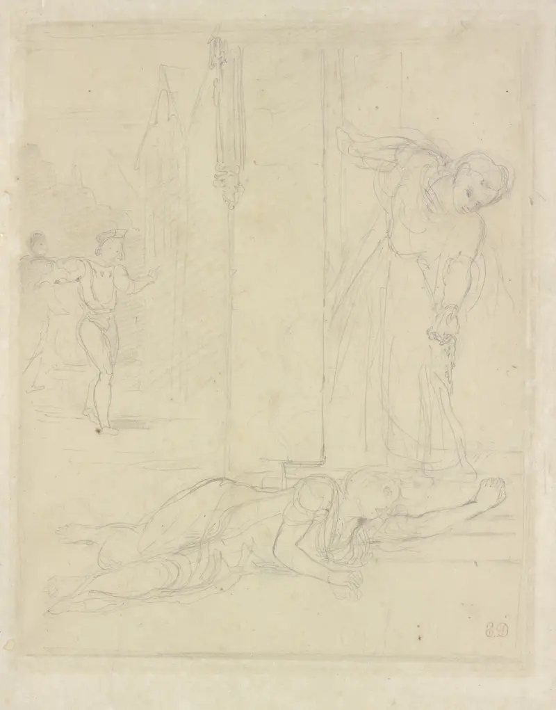 Hamlet-Szene von Eugène Delacroix