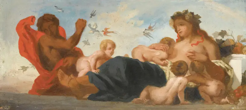 Studie pro zemědělství, Eugène Delacroix