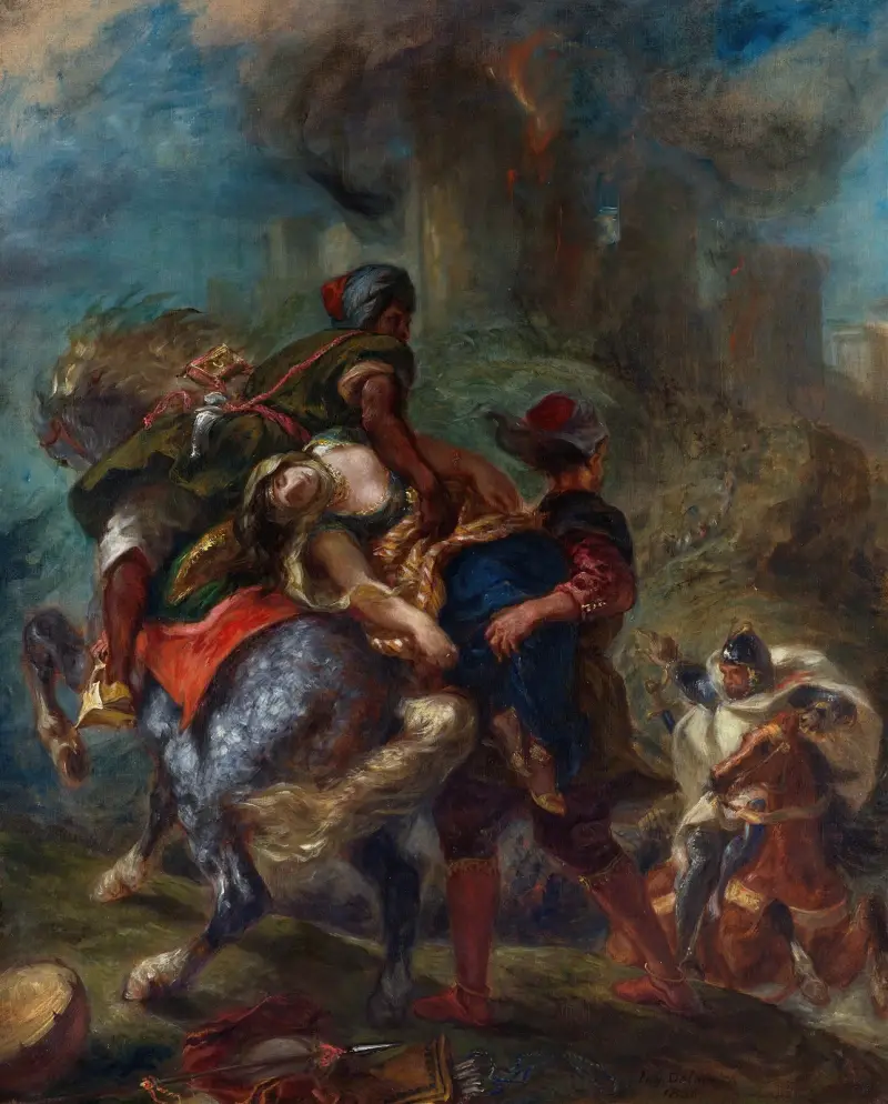 Rebeccas bortrövande av Eugène Delacroix