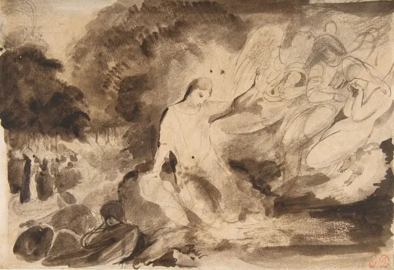 Modlitwa Chrystusa w Ogrójcu, 1823, Eugène Delacroix