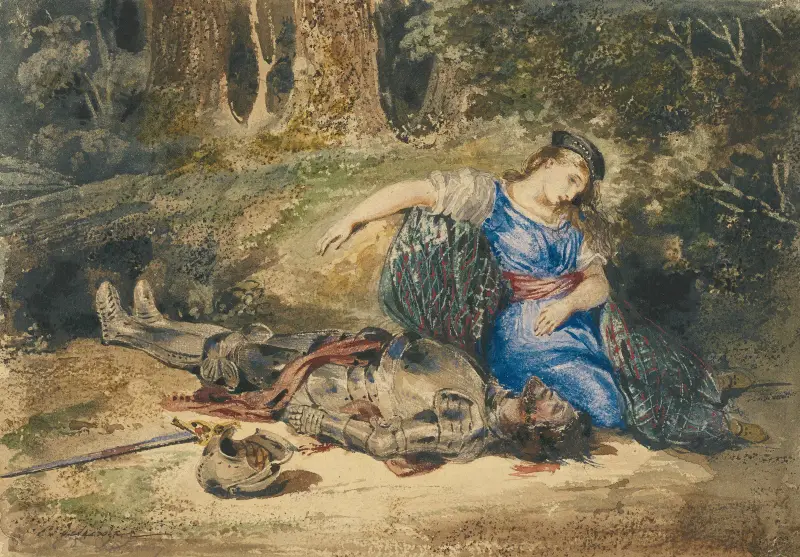 Laras död av Eugène Delacroix