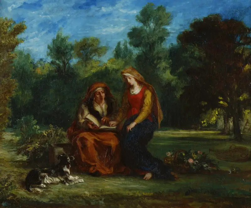 Jungfru Marias uppfostran av Eugène Delacroix