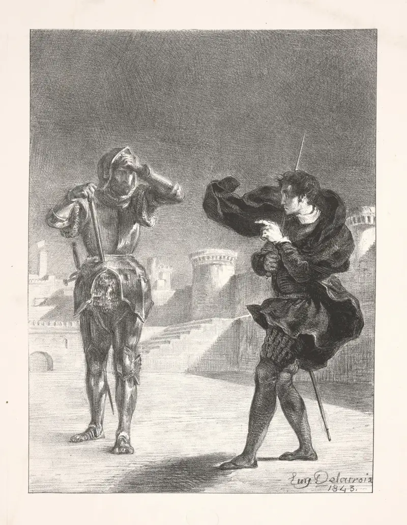 Duch na tarasie (akt I, scena V), Eugène Delacroix