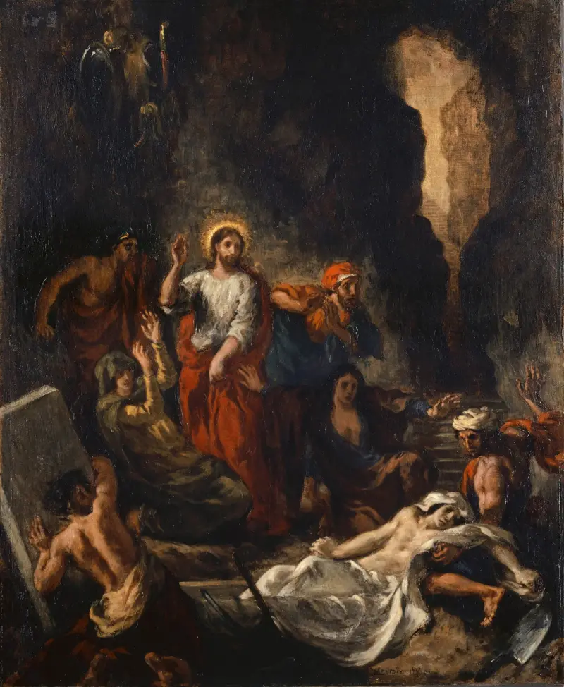 Die Auferweckung des Lazarus von Eugène Delacroix