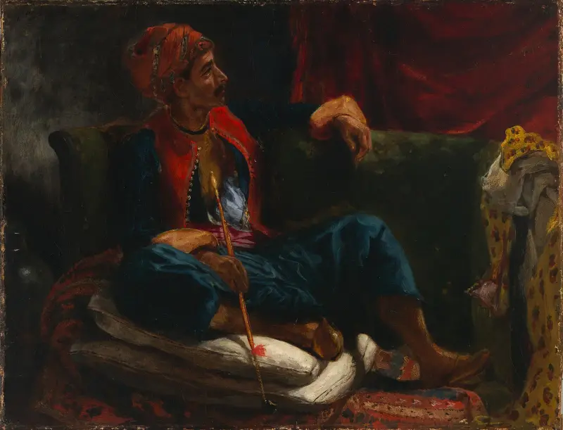 Der Raucher von Eugène Delacroix