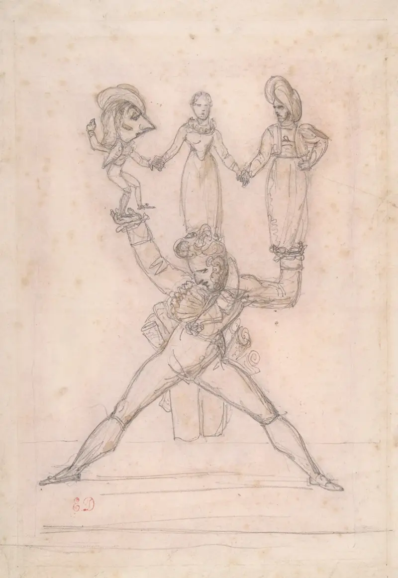 Théâtre Italien (Gioacchino Rossini, 1792-1868), Eugène Delacroix