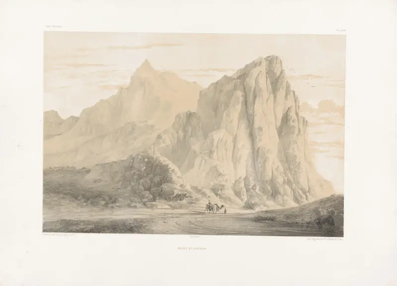 Berget Bi-Sutoun av Eugène Flandin