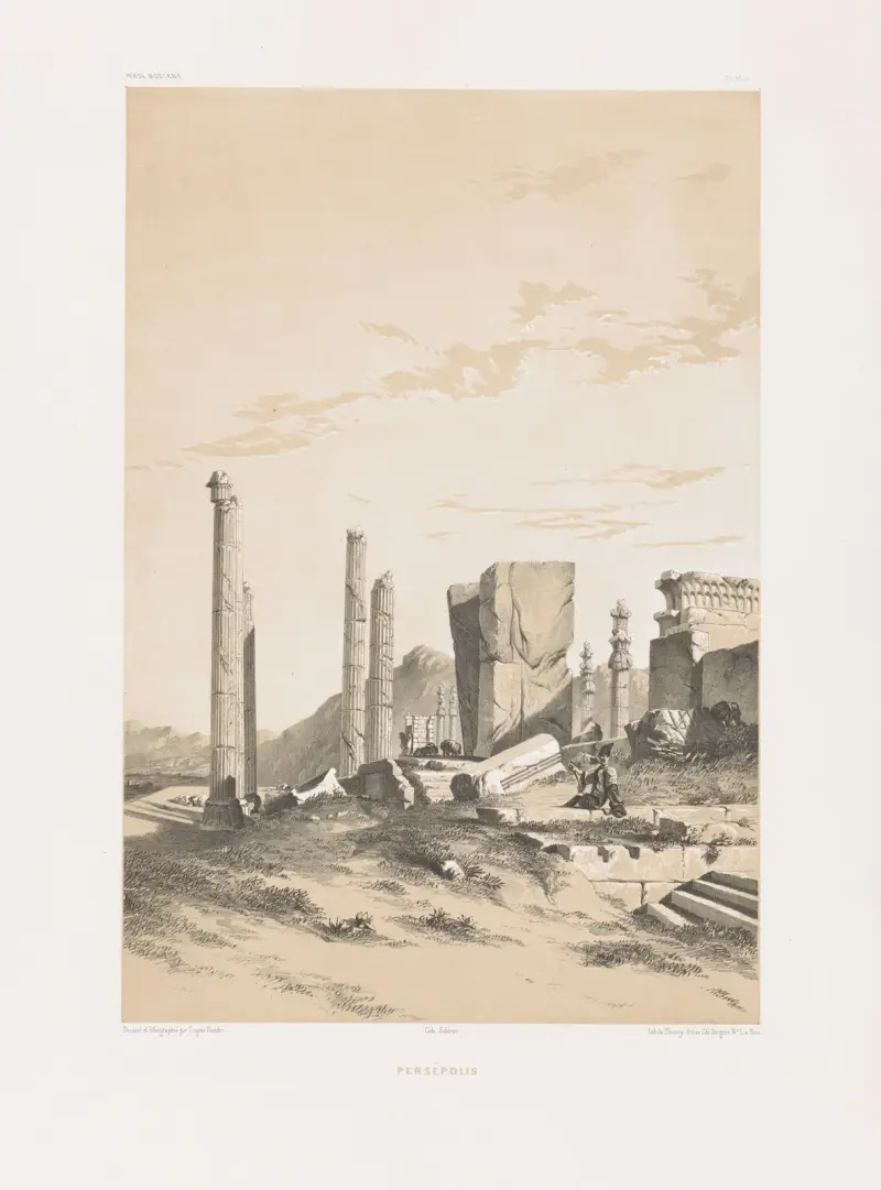 Persépolis., 1843 – nr 2 av Eugène Flandin