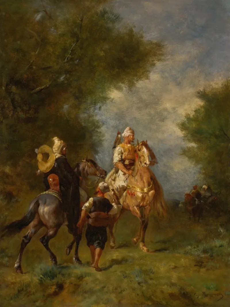 Polowanie z sokołem, Eugène Fromentin