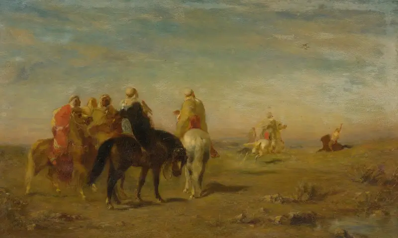 Arabs On Horseback av Eugène Fromentin