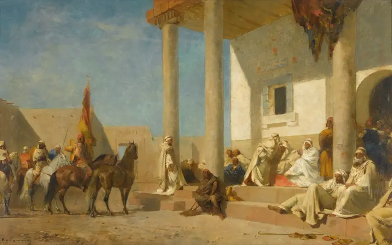 Audiencja u kalifa (Sahara), Eugène Fromentin