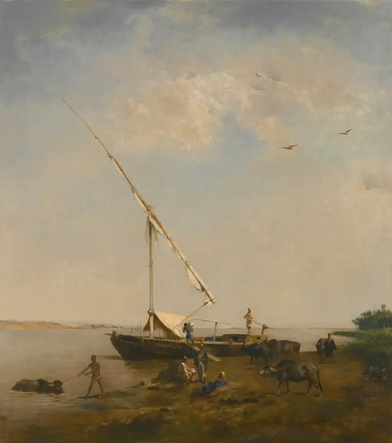 Feluke am Nil von Eugène Fromentin