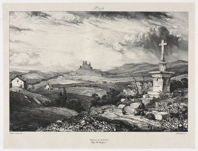 Schloss Larderole von Eugène Isabey