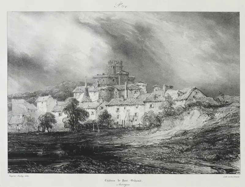Zámek Pont-Gibaud, Eugène Isabey