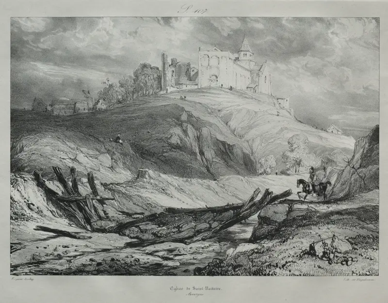 Kostel v Saint-Nectaire, Eugène Isabey