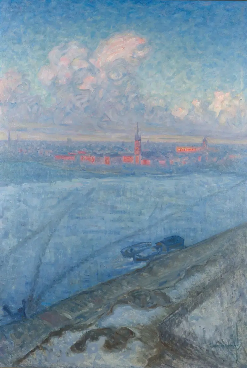 The City at Sunset, Eugène Jansson